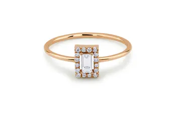 Размер на Принцеса диамантен пръстен Лейди 14 K Златен годежен оливин нар пръстен Anillos De Bizuteria бижута скъпоценен камък Diamante 2019