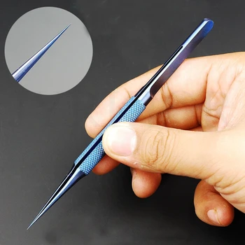 За iPhone Mainboard Fingerprint Repair Tools Jump Line пинсети клип 0.02 мм Fly Line ултра точност Пинсети от титанова сплав