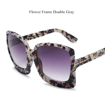 Луксозна марка дамски слънчеви очила квадратни нюанси за жени нитове слънчеви очила ретро големи слънчеви очила дизайнер на женски тенденция 2021