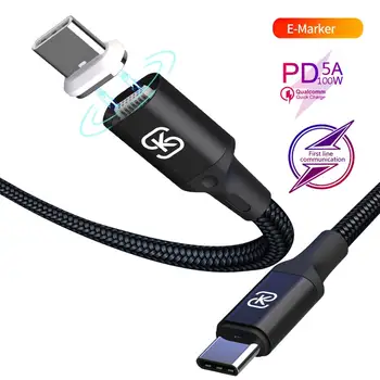 USB 3.1 Type C To C USB кабел за MacBook Pro 100W PD Quick Charge 4.0 3.0 за Samsung S10 Xiaomi Redmi K20 USBC Charger SIKAI