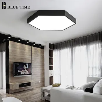 Осветителни тела с модерен led тавана лампа за дневна спалня черно-бял лесен монтаж на тавана домашни таван тела с дебелина от 5 см