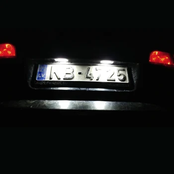 2 елемента кола-стайлинг led светлини регистрационен номер 12V за Audi A4 b6 8E A3 S3 A6 c6 Q7 A4 b7 A8 S6 S8 RS4 RS6 аксесоари