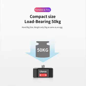 Уланзи быстросъемная плоча Нокът скоба за бързо инсталиране на системата DSLR Gopro Action Camera Технологична Quick Switch Kit