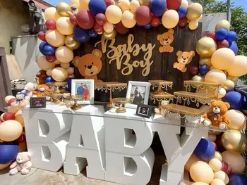 92шт балони Бордо, Тъмно лилаво балони венец арка и хром металик злато партия Baby Shower доставка на сватбена украса