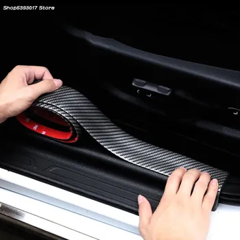 3D автомобилната стикер Carbon Fiber Rubber Car Door Protector защита на прага на вратата етикети за Honda CRV CR-V 2016