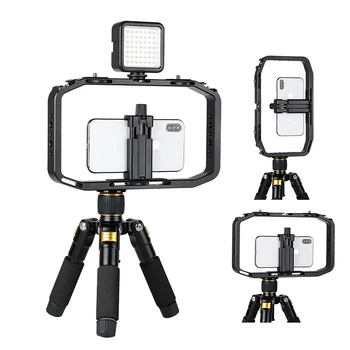 UUrig M Rig универсална метална клетка за DSLR-телефон с камера Gopro Видео Shooting Stabilizer Grip за Canon, Nikon iPhone, Android Gopro