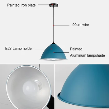 Стари висящи лампи Loft Nordic окачен лампа ретро окачен лампа LED промишлена лампа за кухня трапезария спалня E27 110 В На 220 В