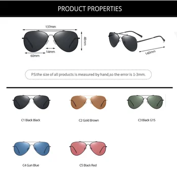 Pro Acme Luxury Brand Classic Pilot поляризирани слънчеви очила за мъже жени ретро слънчеви очила за шофиране zonnebril heren PC1508