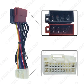 FEELDO 1бр Car Стерео Conversion Plug Тел Adapter за Mitsubishi 2007+ to ISO CD Radio теглене на кабели оригинални централни блокове кабел