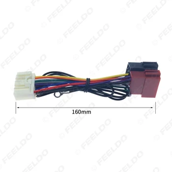 FEELDO 1бр Car Стерео Conversion Plug Тел Adapter за Mitsubishi 2007+ to ISO CD Radio теглене на кабели оригинални централни блокове кабел