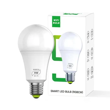 1/5 бр 7 W/9 W Умен дом WiFi крушка RGBCW Dimmable Wake-Up Smart Lamps работи с приложение на Алекса Google Home Magic Home Pro