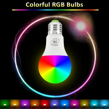 1/5 бр 7 W/9 W Умен дом WiFi крушка RGBCW Dimmable Wake-Up Smart Lamps работи с приложение на Алекса Google Home Magic Home Pro