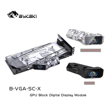 Bykski Температура Digital Display Bridge module за VGA Water Block акрилни LCD дисплей за контрол на температурата на видеокартата