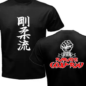 2020 Summer New Japan Goju Goju Ryu Karate Kai Доджо Kanji Logo Symbol Тениска Double Side Tees