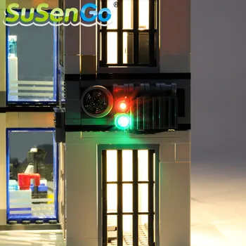 SuSenGo LED Light Set за 60141 City Series Police Station е съвместим с 02020 39058 10660