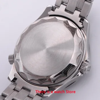 Bliger 41 mm автоматичен мъжки часовник верижка от неръждаема стомана, сапфирен кристал, светещи водоустойчив календар Механични ръчни часовници мъжки