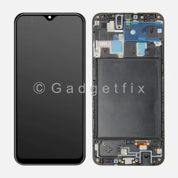 За Samsung A20-2019/A205 Black Assembly+frame аксесоари за мобилни телефони мобилен екран на дисплея на мобилен телефон LCD екрани в събирането на