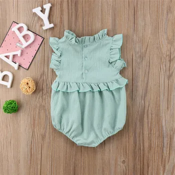 Новородено момиченце пристрастие гащеризон боди облекло облеклото на лятото Baby Girl боди 2019 новата гореща разпродажба памук О-образно деколте 0-24 м