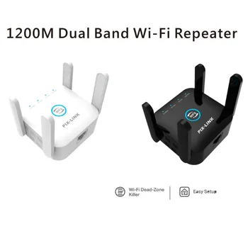 2.4 G Wifi Repiter Wireless Wifi Продължавам 1200 Mbps Wi-Fi усилвател 802.11 N Long Range Wi-fi усилвател на сигнала 5 Ghz Wi-Fi ретранслатор