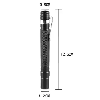 LED 5000 лумена 2xAAA Stylus Slim Light Pen малък джоб фенерче Фенерчето здрав фенерче къмпинг осветление