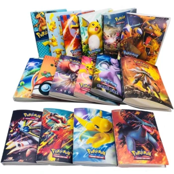 240Pcs pokemon Holder Album Toys Collections Pokemones Cards Album Book Top Loaded List Toys Gift for Children