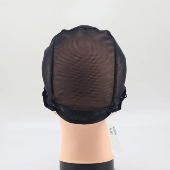 Черно Hairnet невидим за жени дантела перука Капачка за производство на перуки с регулируема каишка