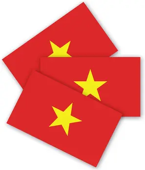 Виетнам флаг стикер на колата е подходящ за компютър стикер колички случай стени броня стикер, водоустойчив