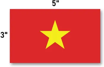 Виетнам флаг стикер на колата е подходящ за компютър стикер колички случай стени броня стикер, водоустойчив