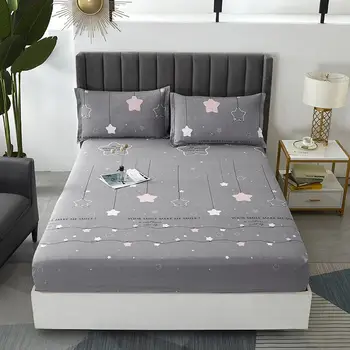 Легло вградена чаршаф печатни единична Queen King Full Twin Size спално бельо матрак защитно покритие 1бр комплекти легла конфигуриране на всеки размер