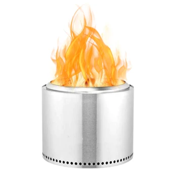 Неръждаема стомана сгъваема фурна високо качество на трайно портативен лек, практически открит отопление огнена яма за къмпинг