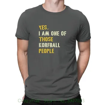Да, Аз Съм Един От Тези Korfball Хора Тениска За-Образно Деколте Мода Ежедневни Високо Качество На Печат На Майк