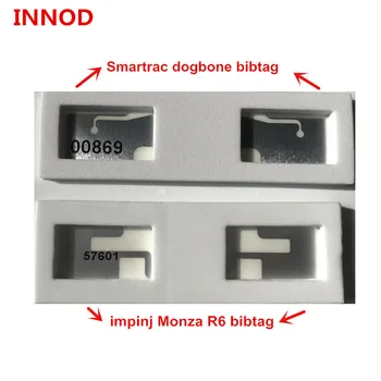 10pcs free impinj monza R6 чип uhf rfid bib tags foam sticker with free smartrac dogbone bib tags sample test