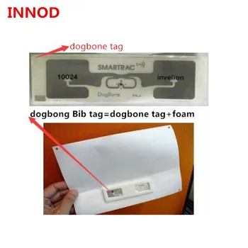 10pcs free impinj monza R6 чип uhf rfid bib tags foam sticker with free smartrac dogbone bib tags sample test