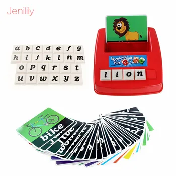 Нови английски букви, думи правопис играчки за деца за ранно обучение, образователни игри, интерактивна играчка пъзел