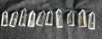 10 бр малък натурален прозрачен кварцов кристал очила изцеление на Едро Безплатна доставка !!