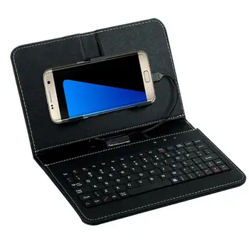 Mobile keyboard General Wired keyboard for phone Flip Holster Case For Andriod Mobile Phone 4.2