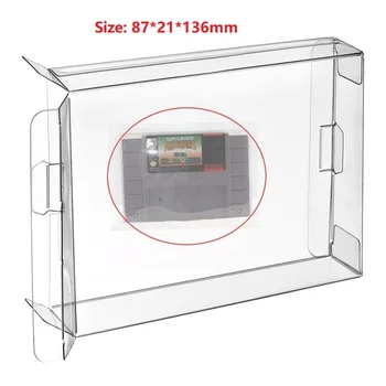 Ruitroliker 20Pcs Clear Protecter Box Sleeve SNES BOX/SNES Cartridge/SFC BOX/SFC касета