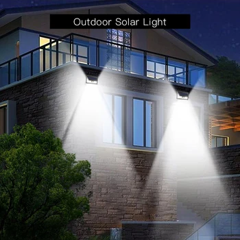 LED Solar lamp PIR Motion Sensor night light Спешно Security Outdoor Garden Street Pathway light Wall Spotlights 3 режима