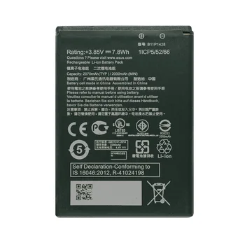 2070 ма телефонна батерия Asus за ZB450KL ZB452KG ZenFone Go B11P1428 висококачествена подмяна на акумулаторни батерии Bateria