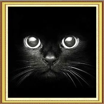 Направи си САМ 5D диаманти бродерия диамантена мозайка новата любов на черна котка куб бормашина Диамант живопис кръстат бод комплекти за декорация на дома