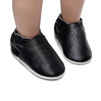 Детски Обувки Естествена Кожа Мека Подметка Новородени Обувки, Детски Момчетата На Бебето Обувки За Деца Мокасини, Чехли Първите Проходилки Маратонки