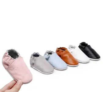 Детски Обувки Естествена Кожа Мека Подметка Новородени Обувки, Детски Момчетата На Бебето Обувки За Деца Мокасини, Чехли Първите Проходилки Маратонки