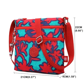 Дамски чанта през рамо бродерия квадратна чанта дамски ежедневни удобни ультралегкая чанта през рамо Lady Messenger Bag светкавица Bolsa