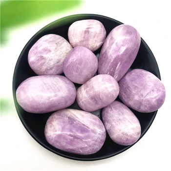 Drop shipping 1бр натурален кунцит палмова камък луксозни камъни и кристали кувыркающиеся каменни образци на естествени камъни и кристали
