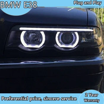Стайлинг на автомобили за BMW E38 фарове 1998-2002 E38 led светлини DRL ксенонови лещи High Low Beam паркинг HID фарове за мъгла