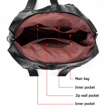 Ansloth реколта дамски чанти дизайн на марката мека изкуствена кожа Soulder чанти голям капацитет чанти кнедли чанти мода дами HPS982