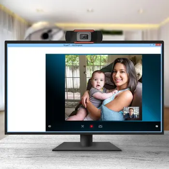 2020 въртящата HD уеб камера за КОМПЮТЪР Mini USB 2.0 Web Camera видео запис с висока разделителна способност на изображения на истинския цвят на 1080P/720P/480P