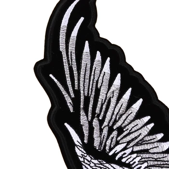 Черно смел Орел петна плат облекло бродерия якета кръпка колоездач петна етикети за дрехи и аксесоари икони