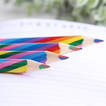 EZONE 4 бр Дъгата молив 4 цвята за презареждане на цветни дръжки за деца живопис рисуване на художествени инструменти студентите канцеларски материали Papelaria