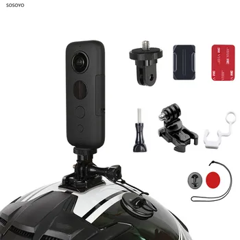 Мотоциклет шлем скоба за монтиране на база езда фиксирани детайли комплект за Insta360 ONE X Action Camera аксесоари